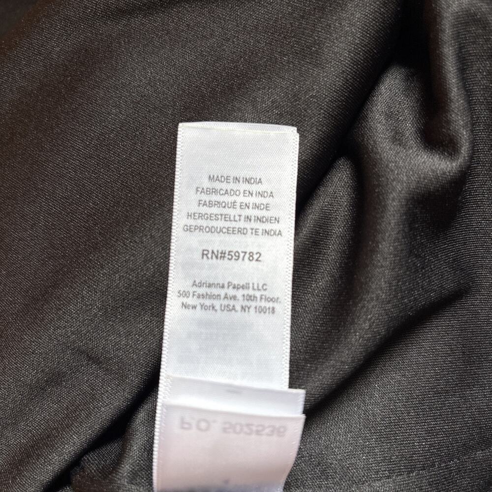 Aidan Mattox Beaded Maxi Dress Size 8 Black Backless Formal Evening Wear Wedding - Picture 15 of 16
